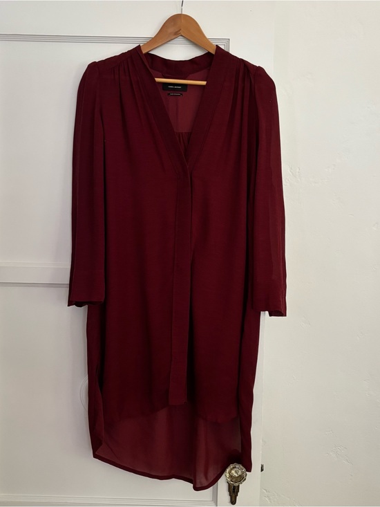 Isabel Marant Dresses & Skirts - Isabel Marant Burgundy Button-Front Tunic